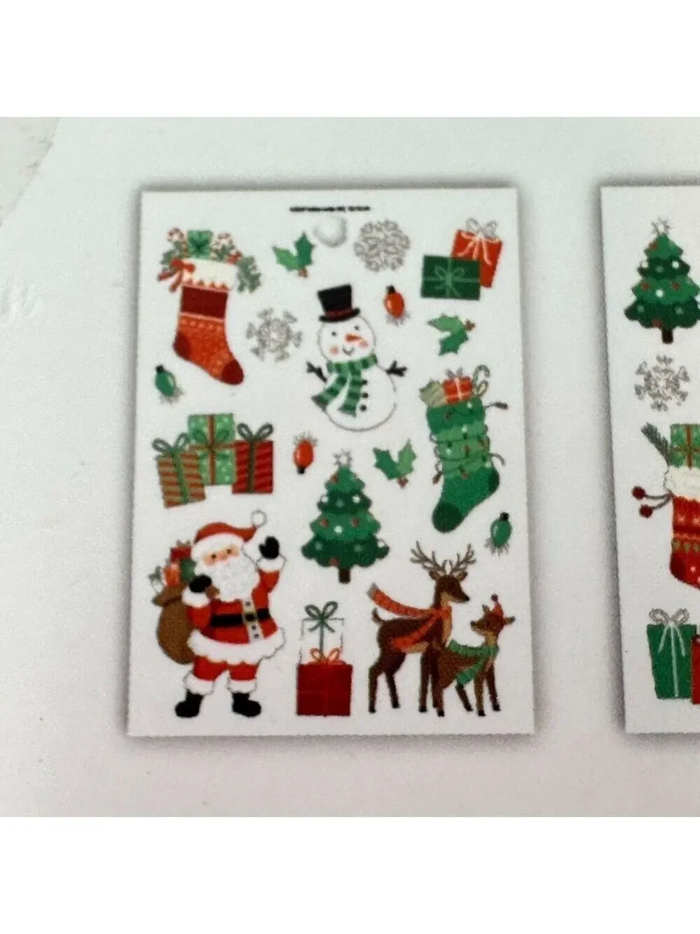 Christmas Paper Crafts Santa Jolly  Sticker Pack 16 Sheets 449 Piece Foil Accent